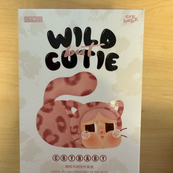 Authentic Pop Mart Cry Baby Wild but Cutie Vinyl Plush Pendant - Pink Cutie - Picture 3 of 4